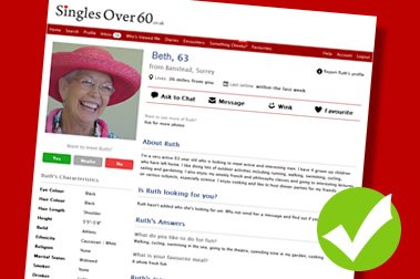 Escribir un buen perfil de citas en línea para mayores de 60 años
